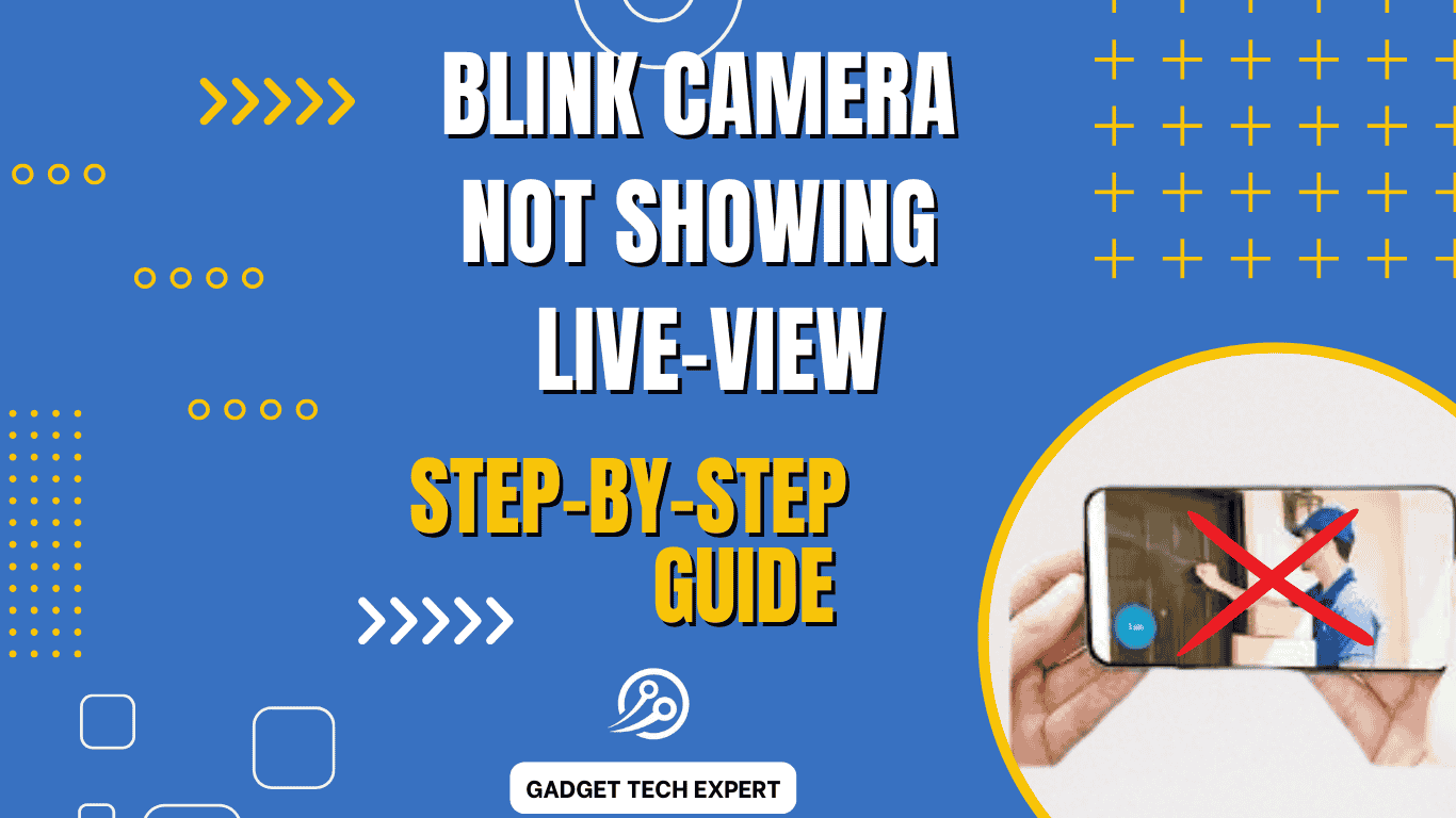 blink camera not showing live view