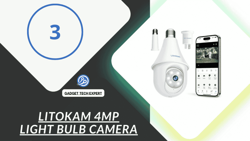 Litokam 4MP Light Bulb Camera